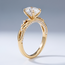 Gouden Verlovingsring maat 17 met Ovale Diamant 2,03 ct