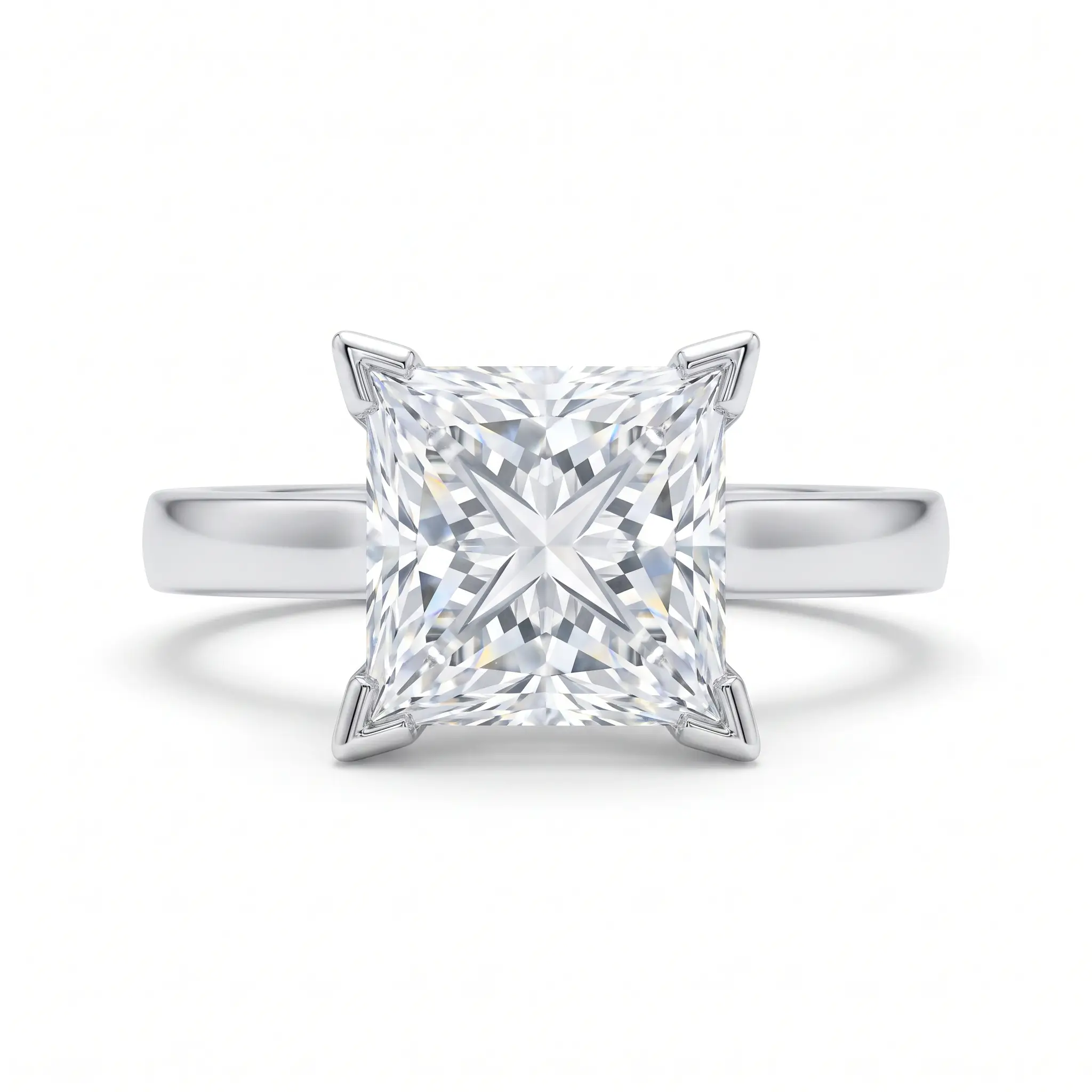 Princess cut ring met diamant
