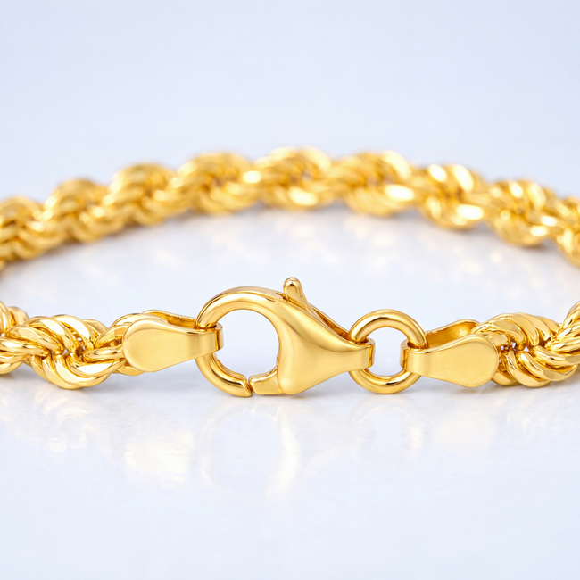 Rose Gouden Koordarmband 14 Karaat
