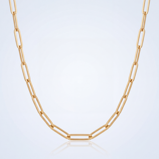 Gouden Paperclip Schakelketting