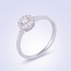 Halo Verlovingsring met Diamant 0,31 ct 14 Karaat Witgoud