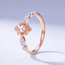 Vintage Morganiet Ring 0,31 ct 14 Karaat Rose Goud