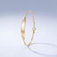 14 Karaat Gouden Baby Armband met Figaro Schakel en Gegraveerd Naamplaatje