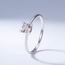 Stapelring Witgoud met Natuurlijke Diamant