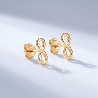 Gouden Infinity Oorbellen