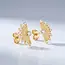 14 Karaat Gouden Ster Oorstekers met Zirkonia
