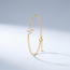 14 Karaat Gouden Dubbele Armband met Bliksem Hanger