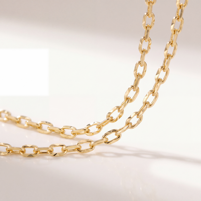 14 Karaat Gouden Ankerketting 45,5 cm