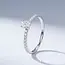 Witgouden Ovale Verlovingsring met Pave