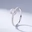 Witgouden Cushion Cut Ring Diamant