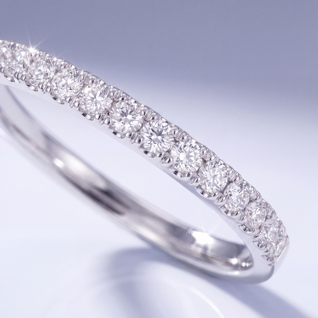 Witgouden Eternity Ring Diamant