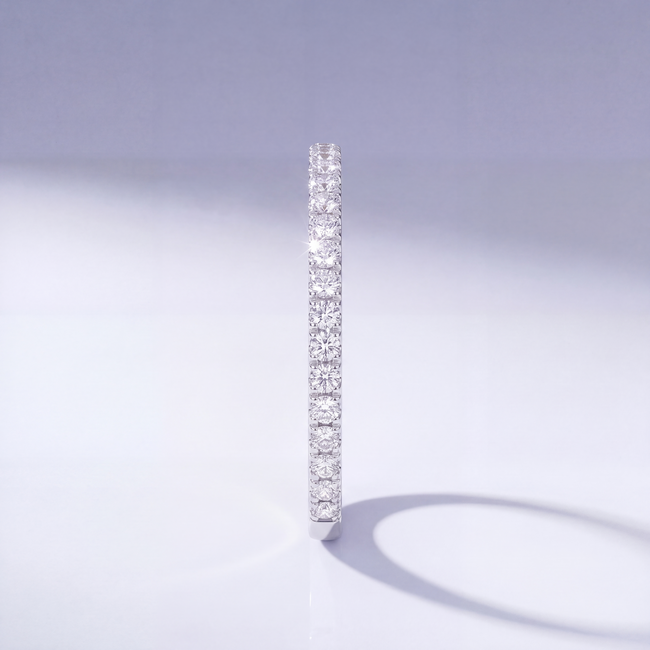 Witgouden Eternity Ring Diamant