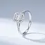 14 Karaat Witgouden Radiant Ring Diamant