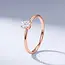 14 Karaat Rosegouden Ring met Diamant