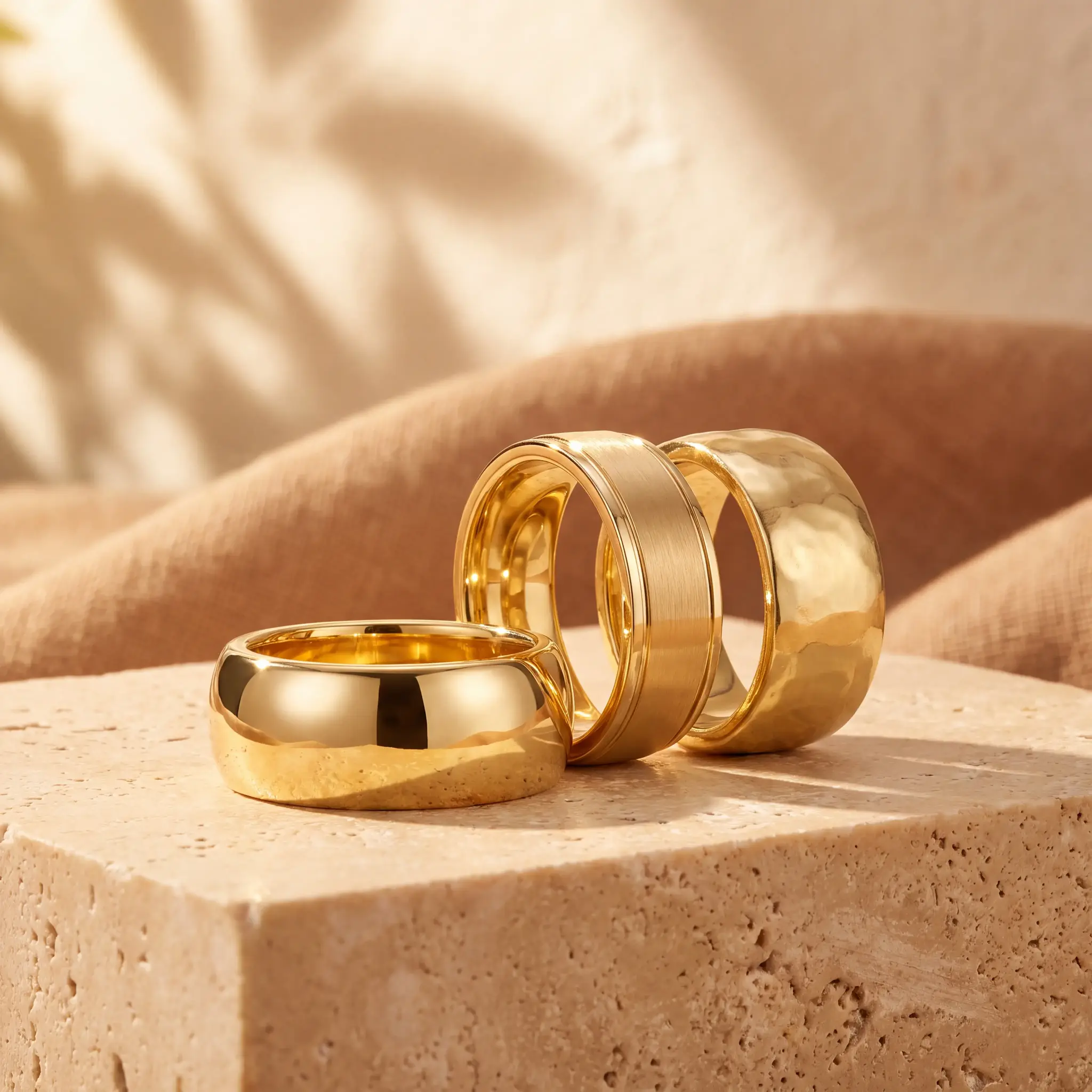 Brede gouden ring