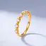 Gouden ring 22 karaat met kruisjes en zirkonia