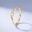 Roodgouden V-ring 22 karaat met marquise zirkonia