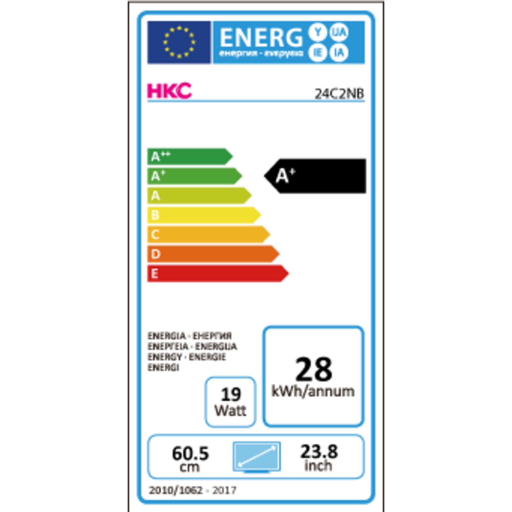 HKC HKC 24C2NB LED HD TV 24 inch (Triple Tuner, CI+, HDMI, USB)