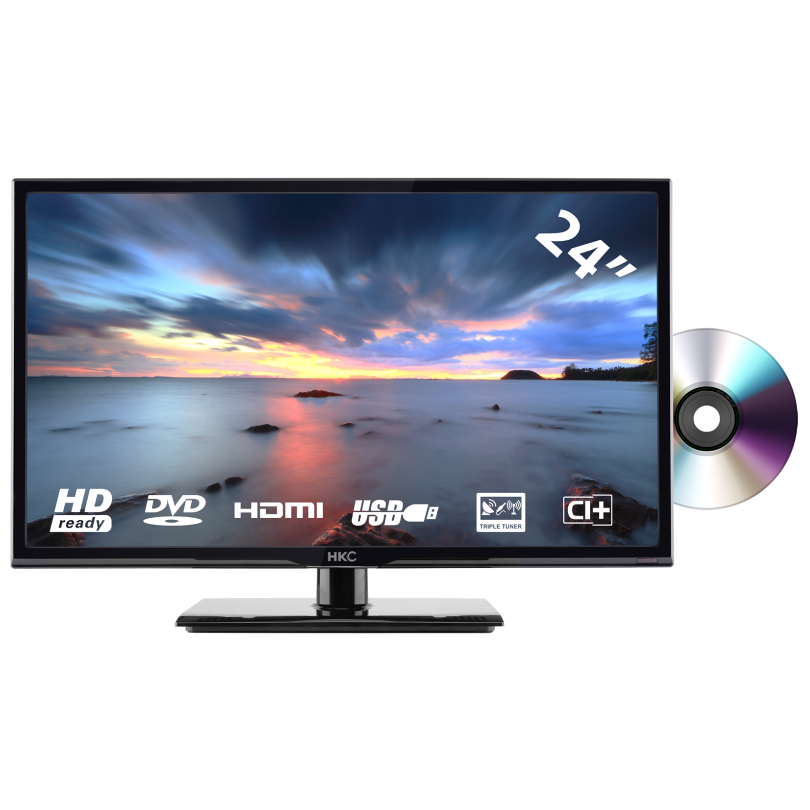 HKC HKC 24C2NBD 24 inch HD-ready LED tv/DVD