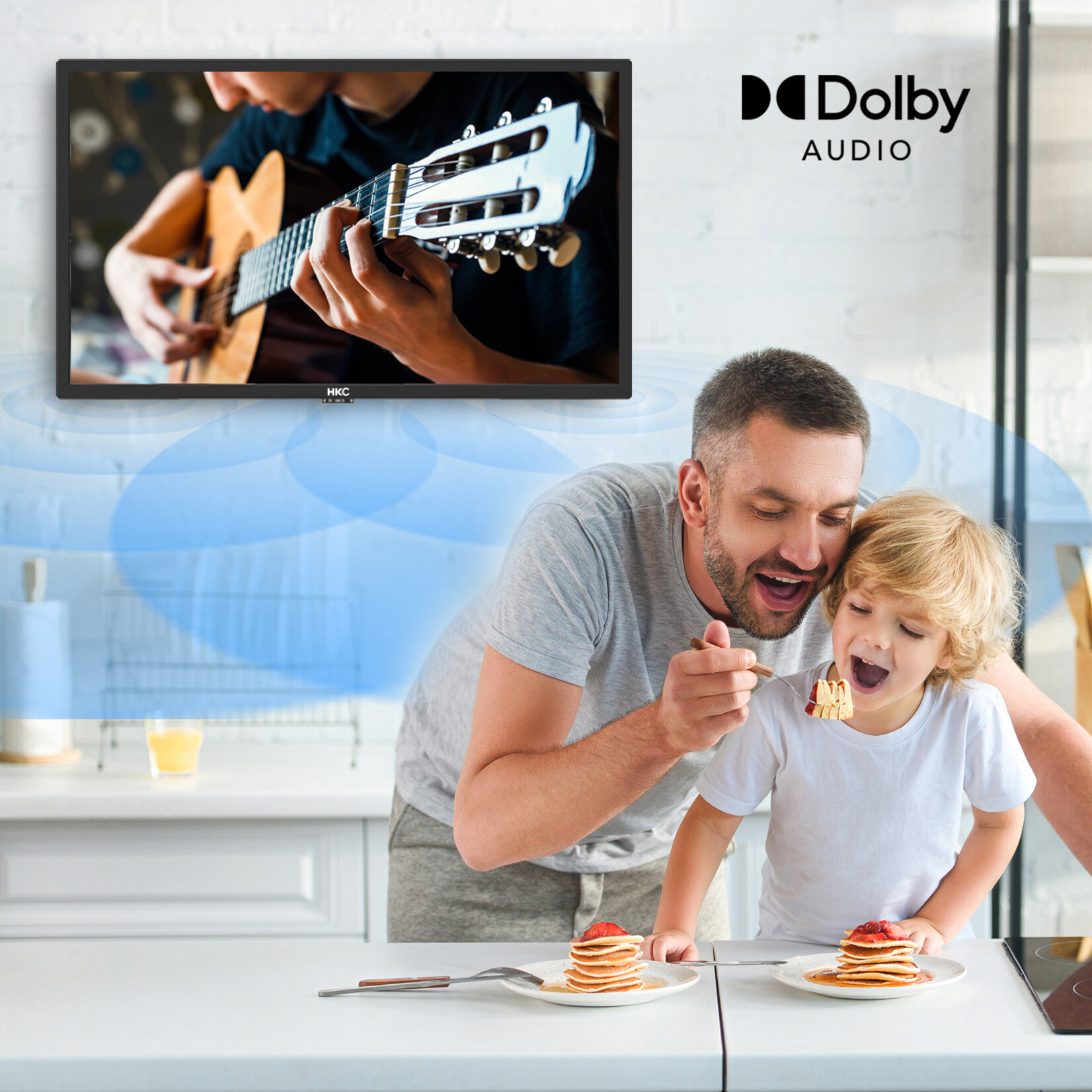 HKC HKC 24F1D-A2EU LED FULL HD TV 24 inch (Triple Tuner, CI+, HDMI, USB)