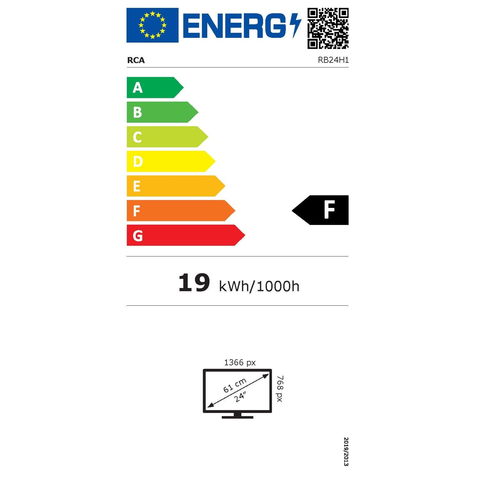 RCA RB24H1 24 inch LED TV met Triple tuner, HDMI en USB-aanluiting