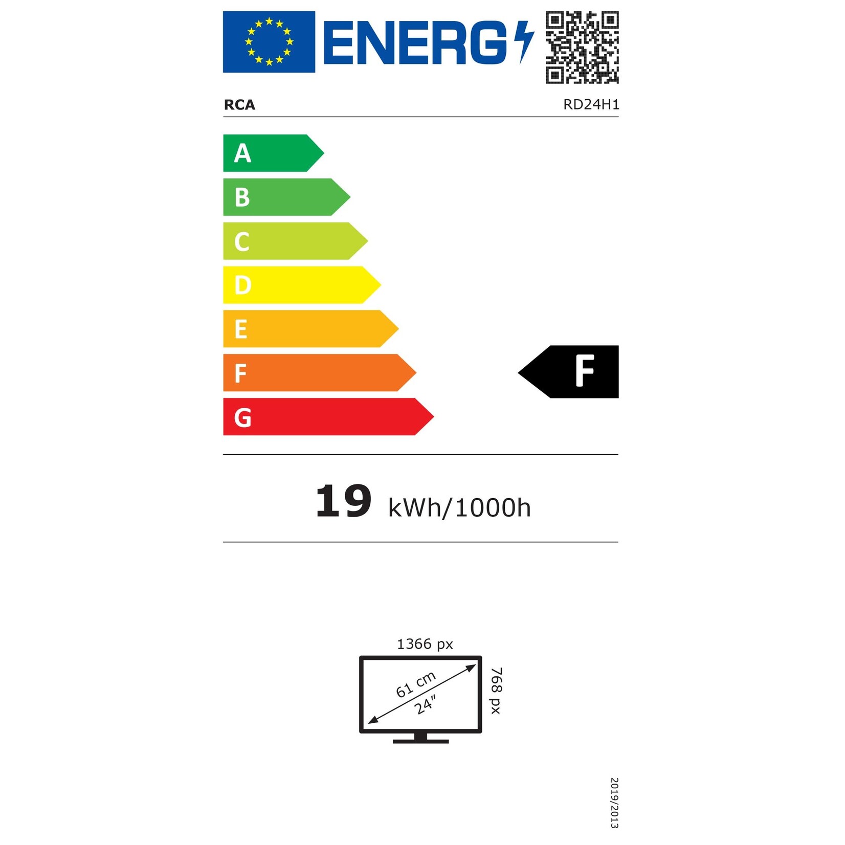 RCA RD24H1 24-Zoll HD LED Fernseher mit DVD-Spieler Triple-Tuner, HDMI- und USB-Anschluss