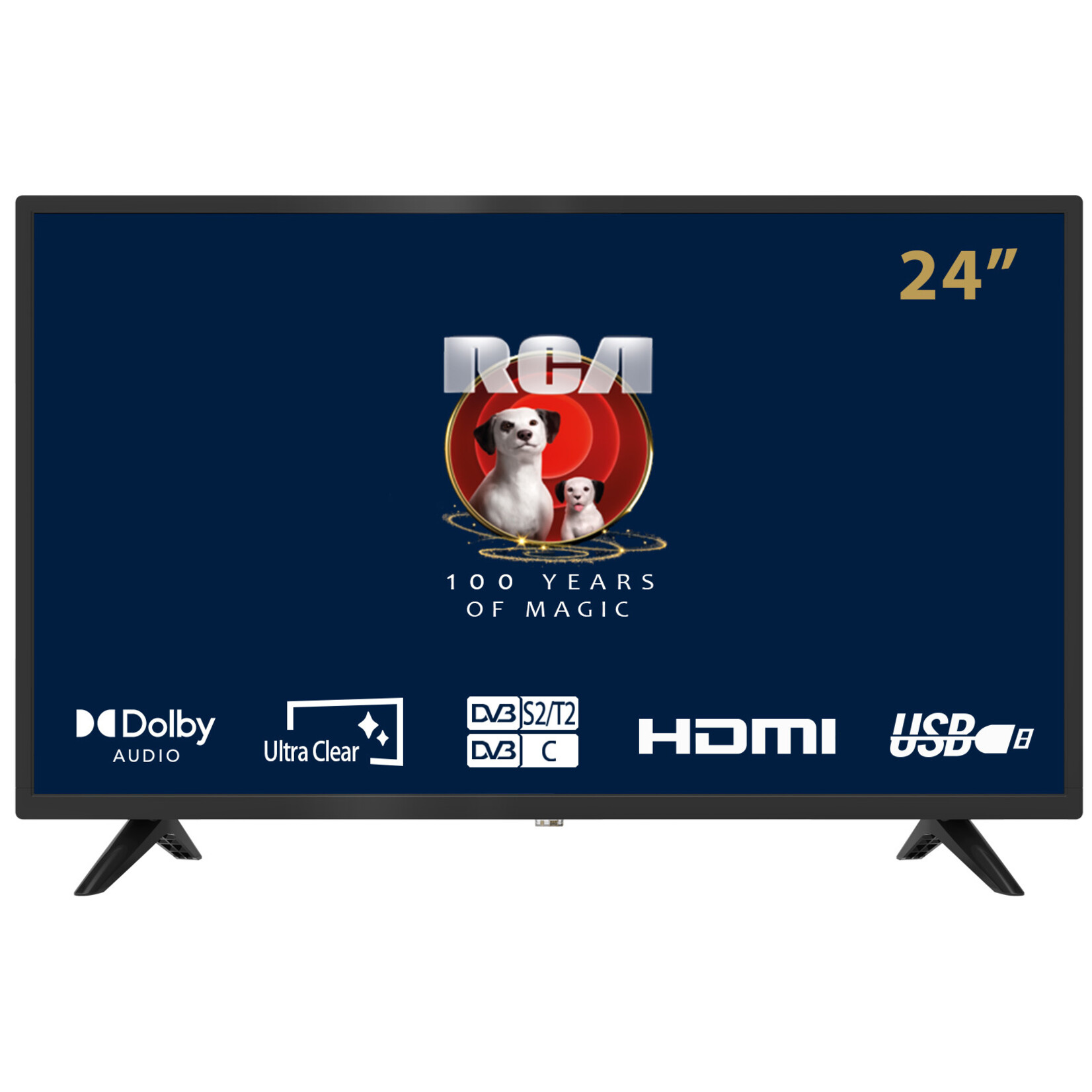 Téléviseur à DEL 24 po RCA RLEDV2488 avec lecteur DVD intégré et