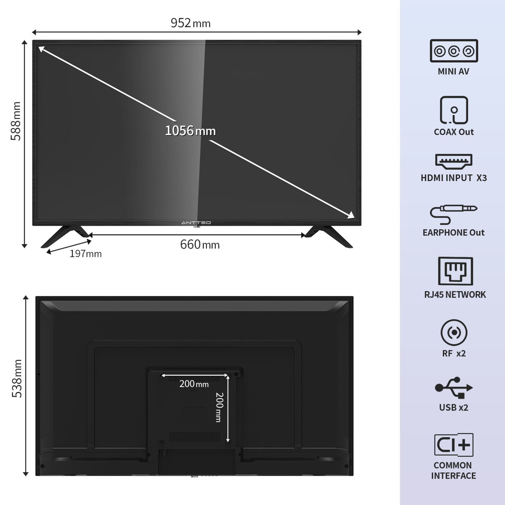 ANTTEQ AntteQ TV AV42F3