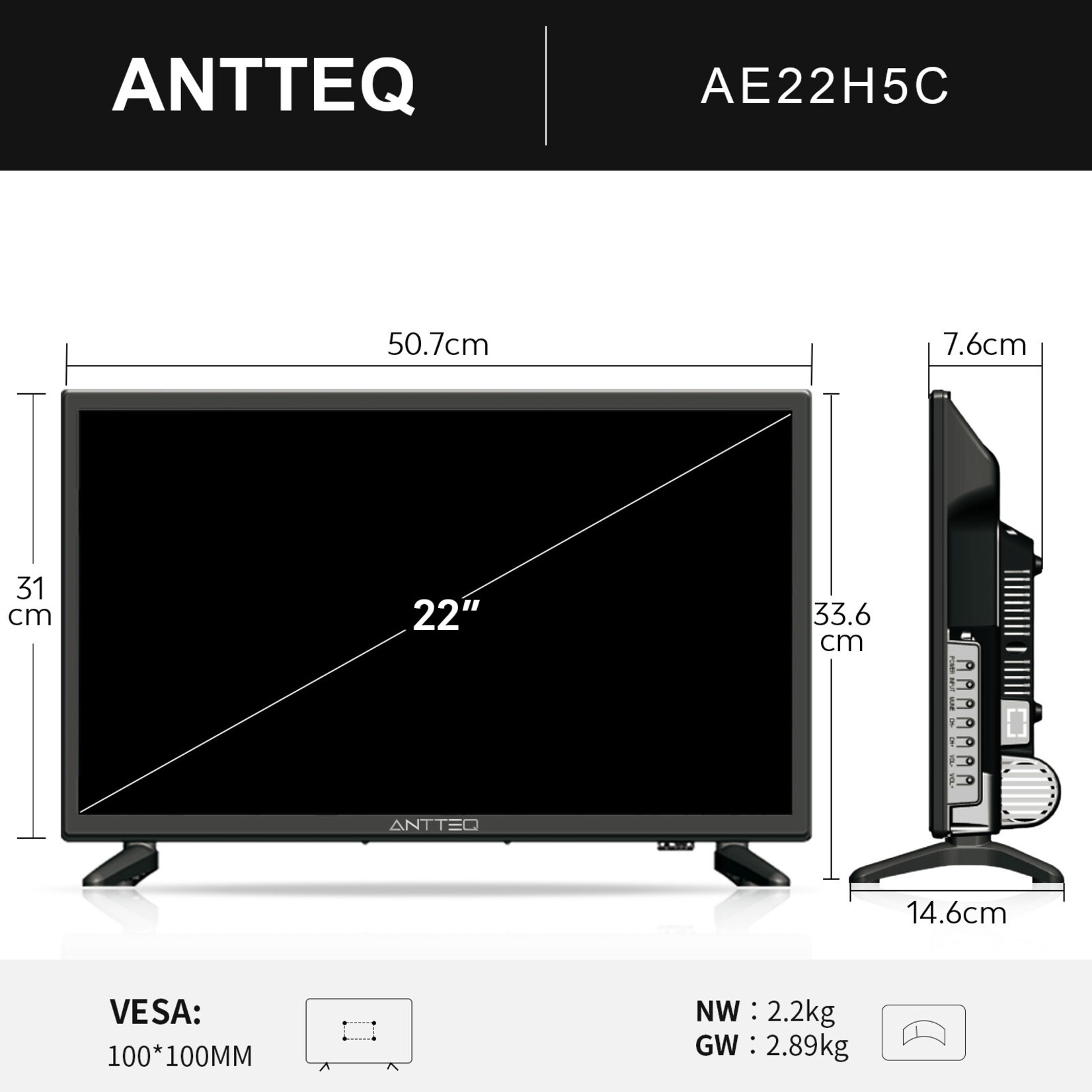 ANTTEQ ANTTEQ TV AE22F5C-T21