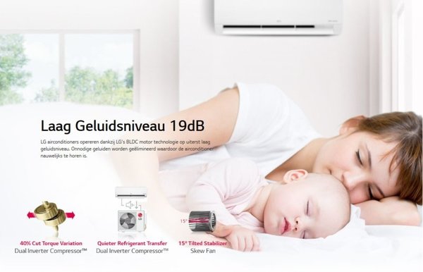LG LG inverter smart split-unit 3,5 KW met warmtepomp LG LG inverter smart split-unit 3,5 KW met warmtepomp