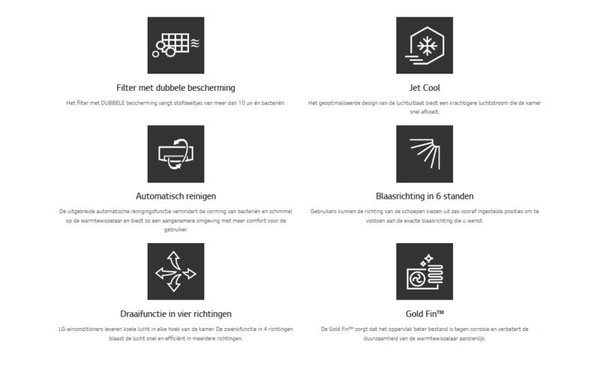 LG LG inverter smart split-unit 3,5 KW met warmtepomp LG LG inverter smart split-unit 3,5 KW met warmtepomp