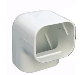 Haakse bocht 90 graden wit