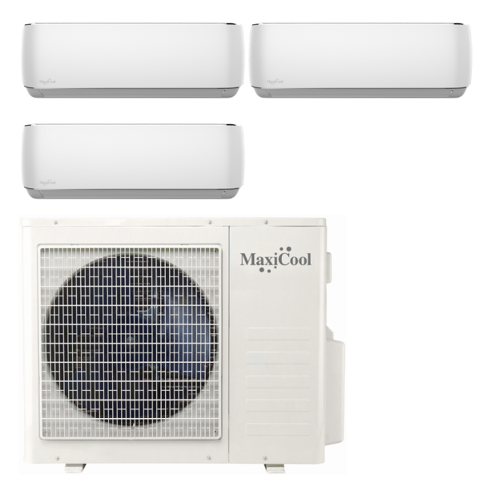 Maxicool-Midea Maxicool midea Trio split 2 stuks 2,5 KW en 1 3,5 kw binnen unit en 1 buiten unit