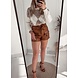 FAUX LEATHER SHORT COFFEE FAUX LEATHER SHORT COFFEE