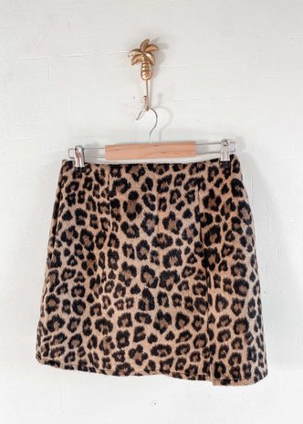 WOOL LEOPARD SKIRT WOOL LEOPARD SKIRT