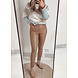 HIGH WAIST FAUX LEATHER PANTS CAMEL HIGH WAIST FAUX LEATHER PANTS CAMEL