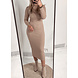 BASIC COL DRESS TAUPE BASIC COL DRESS TAUPE