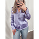 SATIN PJ BLOUSE LILAC SATIN PJ BLOUSE LILAC