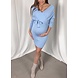 PREG PROOF BIBI DRESS LIGHT BLUE PREG PROOF BIBI DRESS LIGHT BLUE