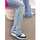 HIGH WAIST SPLIT JEANS 759 LIGHT BLUE HIGH WAIST SPLIT JEANS 759 LIGHT BLUE