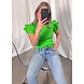 RUFFLE TOP GREEN RUFFLE TOP GREEN