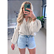 MONICA COTTON BLOUSE BEIGE MONICA COTTON BLOUSE BEIGE