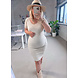 PREG PROOF RIBBED DRESS BEIGE PREG PROOF RIBBED DRESS BEIGE