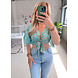 BOHO TOP PRINT TURQUOISE BOHO TOP PRINT TURQUOISE