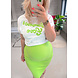 PREG PROOF CROPPED SUMMER TEE WHITE PREG PROOF CROPPED SUMMER TEE WHITE