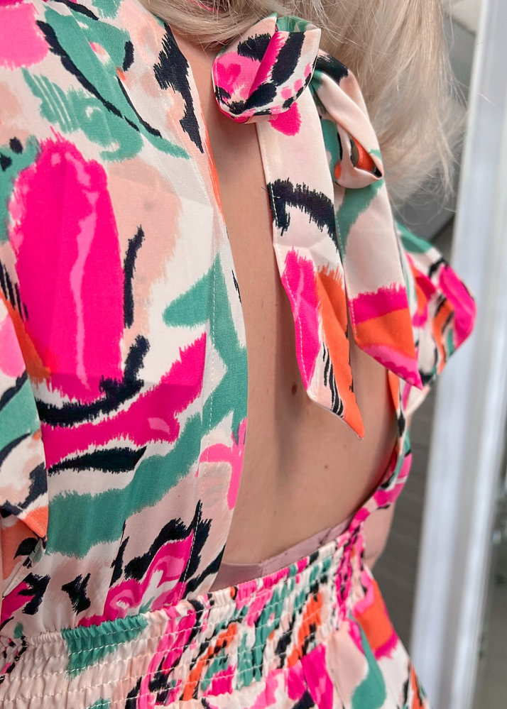 PREG PROOF JESSY PRINT DRESS