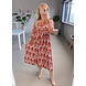 INDY DRESS PRINT DUSTY RED INDY DRESS PRINT DUSTY RED