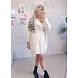 MIDI STRIPED CARDIGAN BEIGE MIDI STRIPED CARDIGAN BEIGE