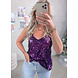SEQUIN SINGLET PURPLE SEQUIN SINGLET PURPLE