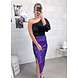 PAILLETTE MIDI SKIRT PURPLE PAILLETTE MIDI SKIRT PURPLE